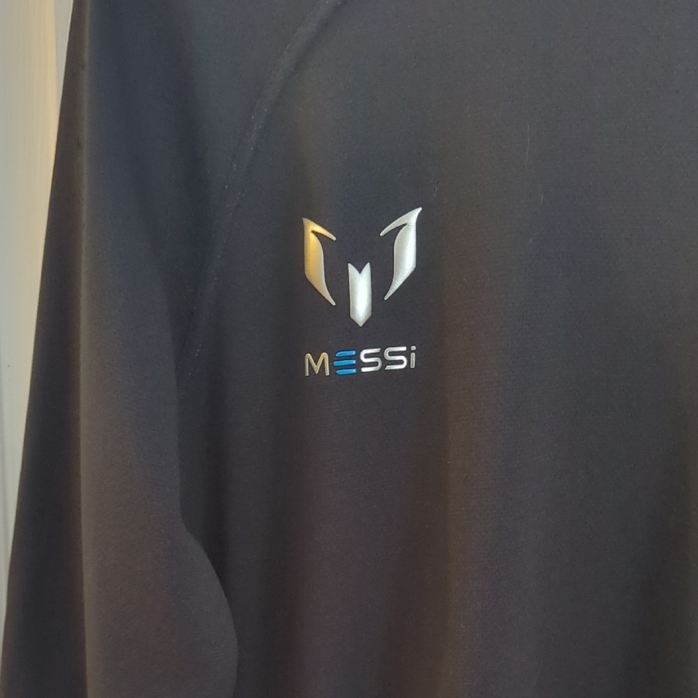 Leonel Messi Adidas Blue and Gray Athletic Soccer Shirt